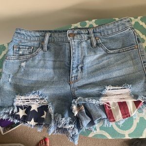 American flag shorts